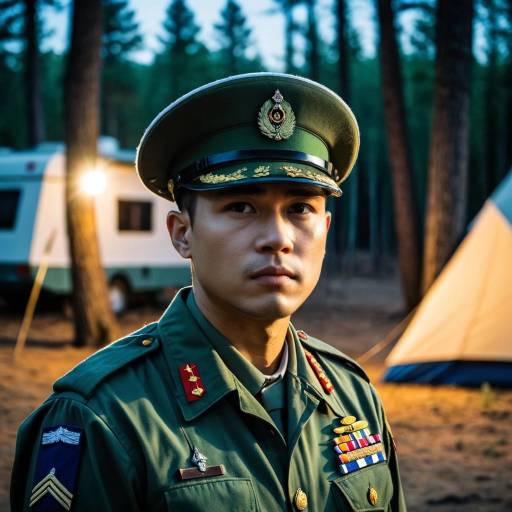 Worried Wojak in Military Camp Scene