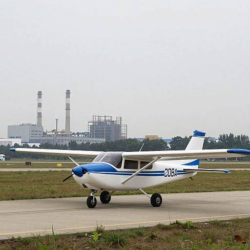 Sleek Single-Engine Airplane on Runway
