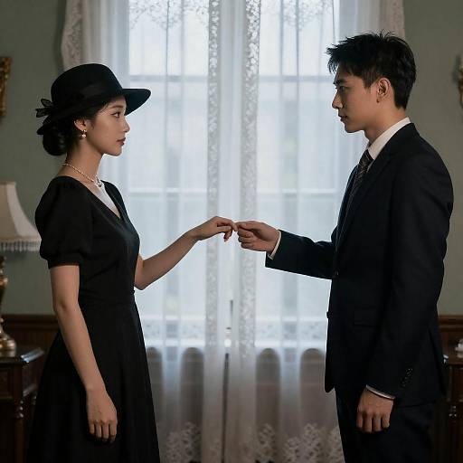 Intimate Encounter in Dim Light