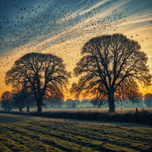 Nostalgic Rural Scene with Spectral Phantoms