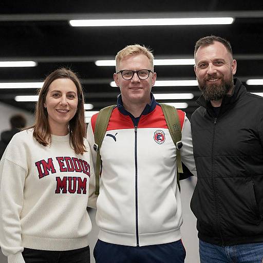 Casual Indoor Portrait of Three People