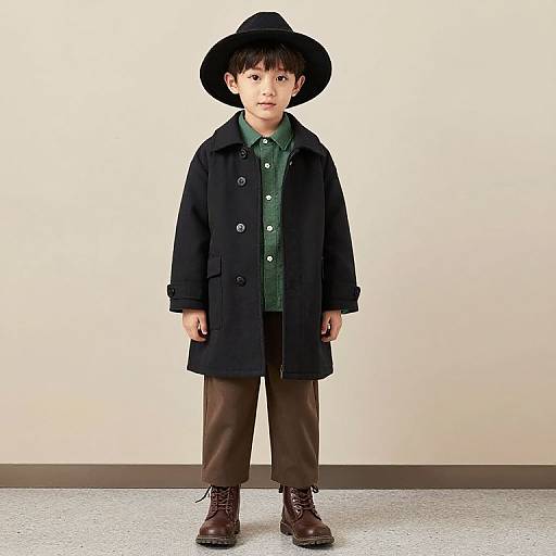 Boy in Stylish Casual Outfit