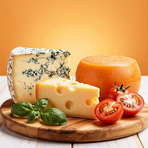 Vibrant Cheese and Tomato Platter