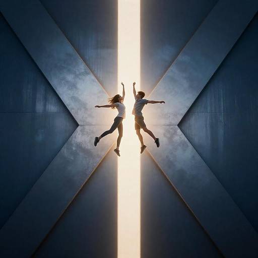 Dynamic Flight Through Glowing X-Panels