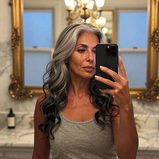 Moody Realistic Mirror Selfie