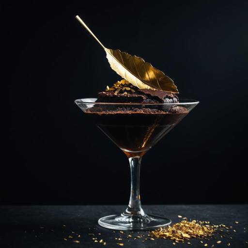 Luxurious Chocolate Soufflé in Martini Glass