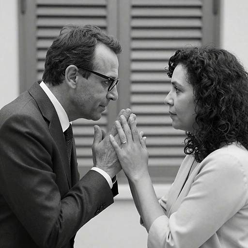 Intense Black and White Portrait of Couple