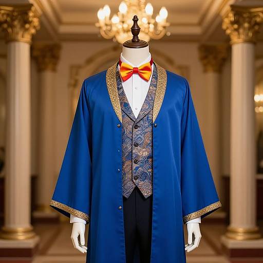 Mannequin in Ornate Blue Robe