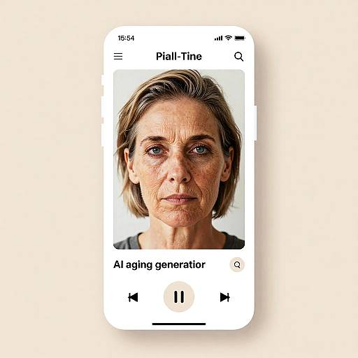 Real-Time AI Aging App Interface