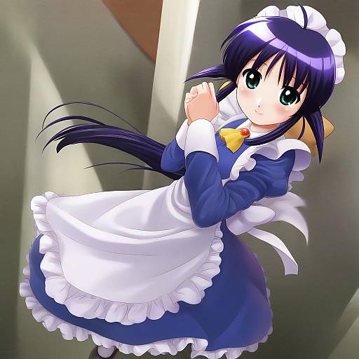 Illustration of Andou mahoro, mahoromatic in the style of Denhijou niki