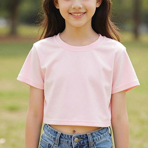 Bright Pastel Crop Top for Girls
