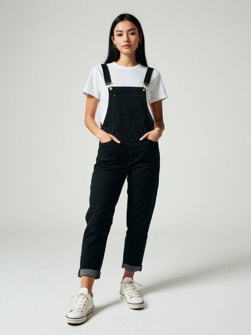 Casual Streetwear Look in Overalls