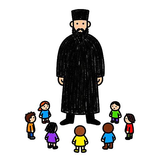 Childlike Drawing of Oppressive Tyrant