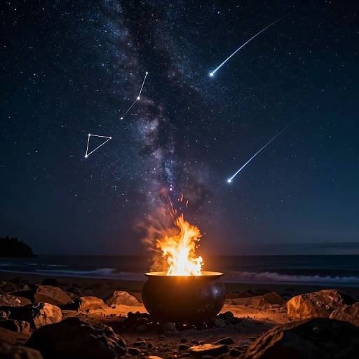 Celestial Cauldron and Cosmic Night