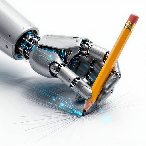 Futuristic Robotic Hand Sketching