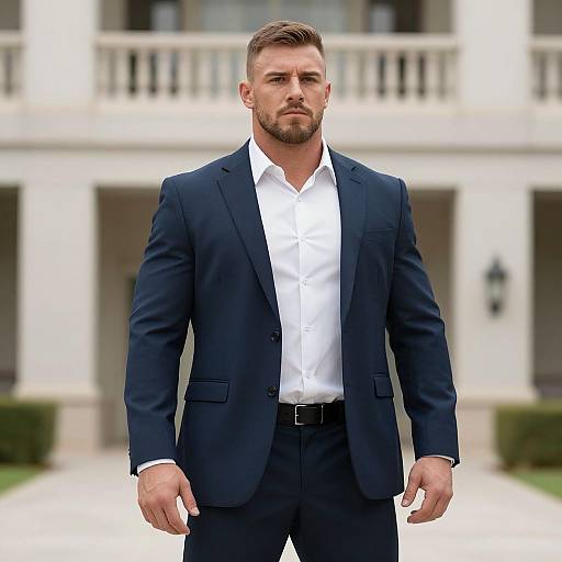 Man in Wrestler Costume Suit