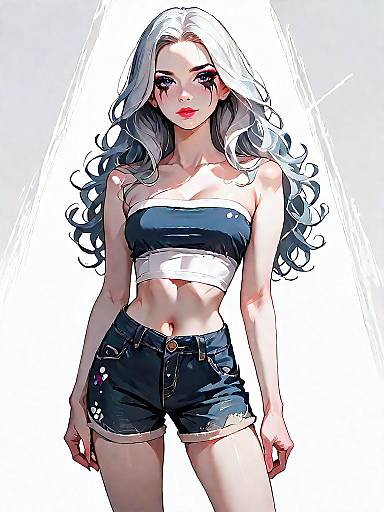 Stylish Woman in Summer Chic Outfit