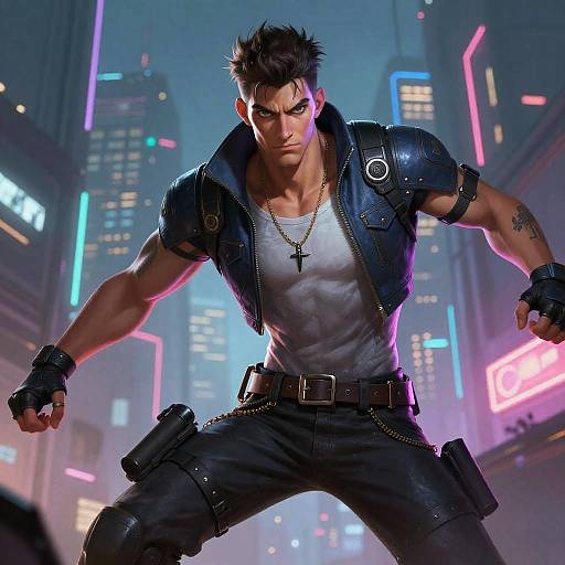 Futuristic Cyberpunk Character Design