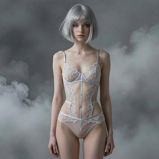 Surreal Fantasy: Enigmatic Androgynous Wanderer