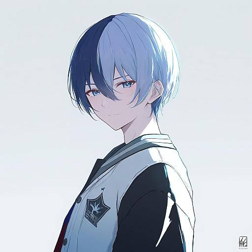 Illustration of Aoyagi touya, project sekai in the style of Neve (morris-minicooper)