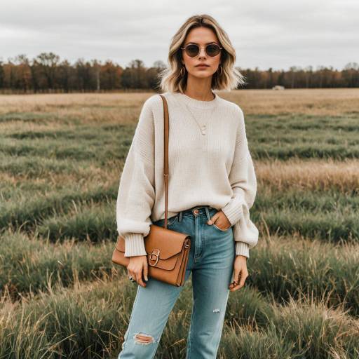 Slim Woman in Casual Chic Outfit Outdoors