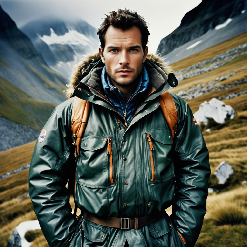 Rugged Mountain Climber Portrait Photography