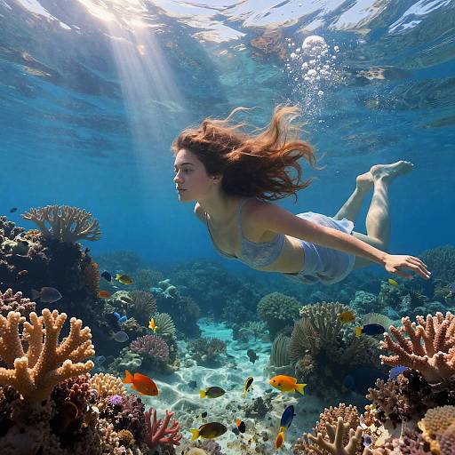 Serene Underwater World with Vicky