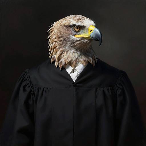 Eagle Judge Digital Portrait