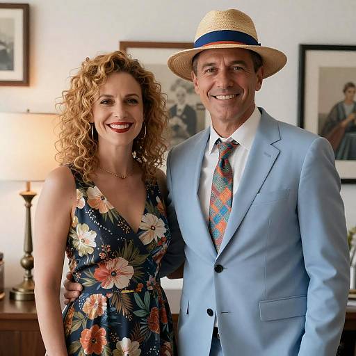 Stylish Indoor Couple Portrait