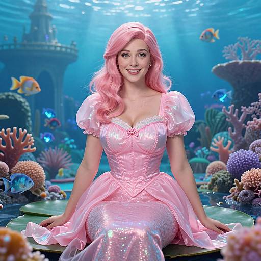 Cinematic Ariel Cosplay Underwater Scene