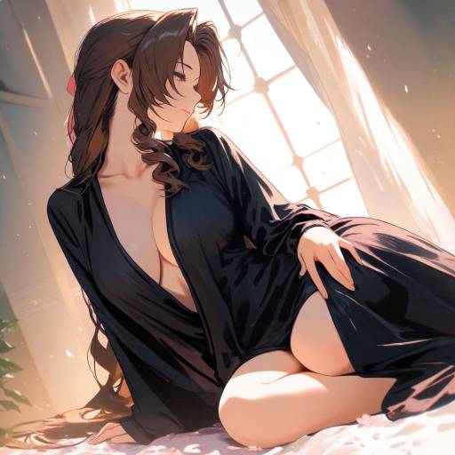 Cozy Indoor Portrait of Aerith Gainsborough