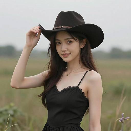 Photoreal Cowboy Girl in Nature