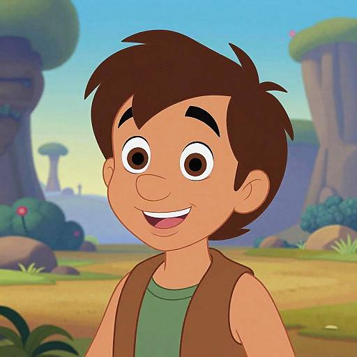 Disney-Style Young Adventurer Portrait