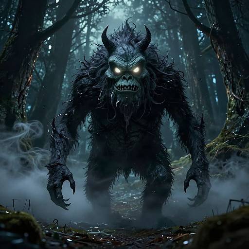 Dark Monster Grimace Concept Art