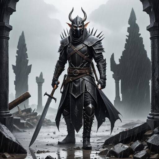 Shadow Assassin Elf in Coastal Ruins