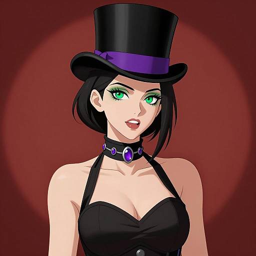 Vibrant Portrait of a Stylish Woman