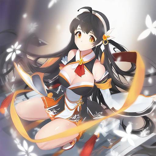 Illustration of Ara haan, elsword in the style of Damda