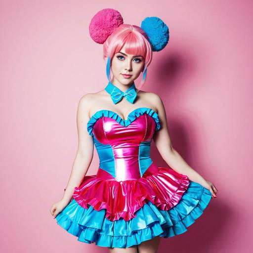 Colorful Lola Pop Cosplay Costume Design
