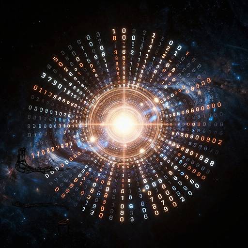 Encrypted Time Matrix with Glowing Core