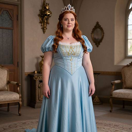 Plus Size Arwen Costume Blue Dress