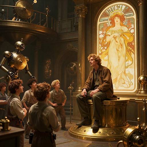 Sky-Forge Inventor on Brass Dais