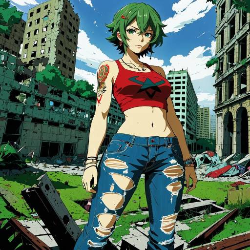 Gurren Lagann Inspired Fashion Portrait