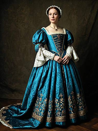 Elegant Woman in Renaissance Gown