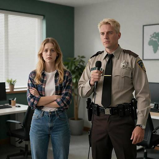 Emotional Encounter in a Dim Office