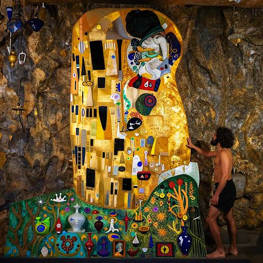 Ornate Cave Dweller with Hidden Treasures