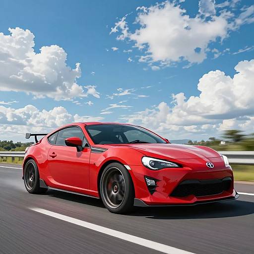 Red Toyota GT86 Initial D Concept