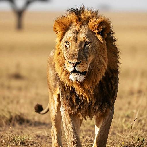 Photorealistic Lion Rear Close-Up