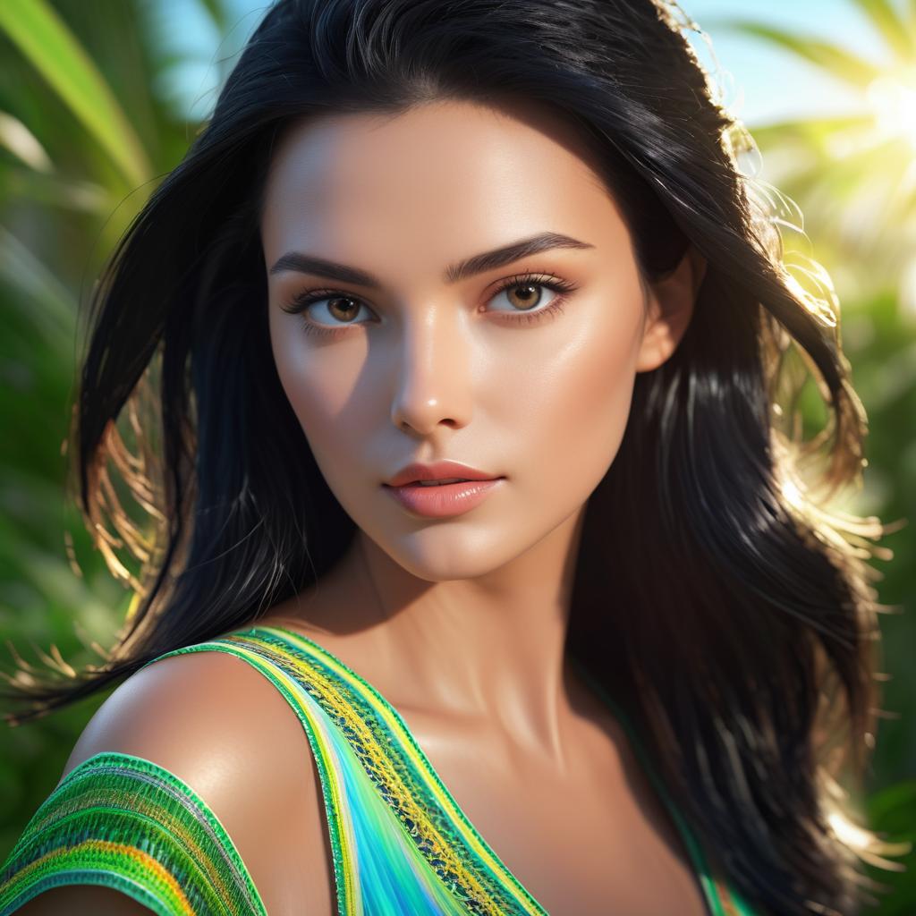 Hyper-Realistic Portrait of a Stunning Woman