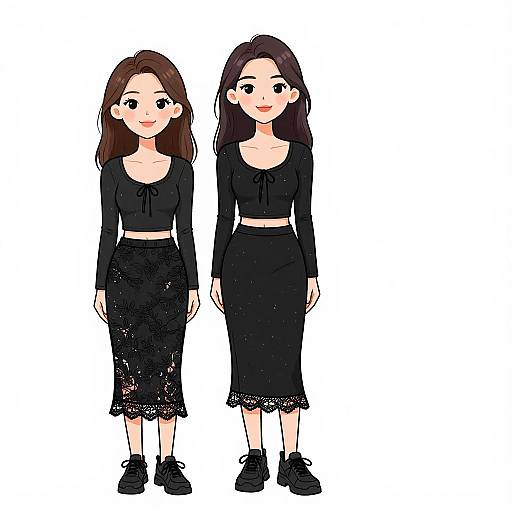 Smiling Woman in Casual Contemporary Outfit