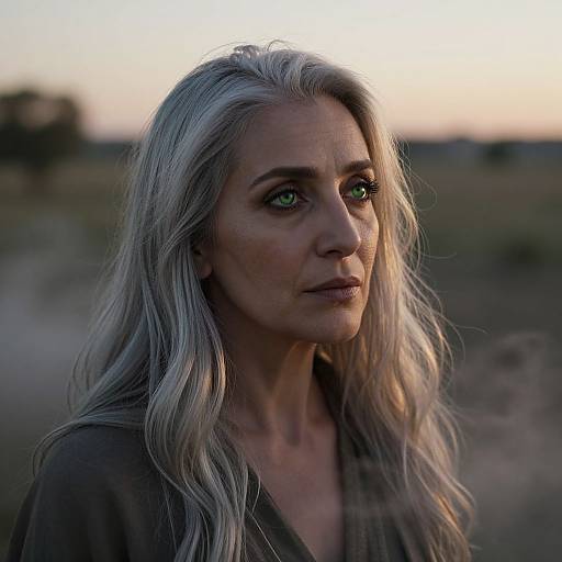 Ethereal Portrait of Middle Eastern Woman